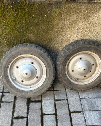 Cerchi e gomme da neve per fiat 500 epoca