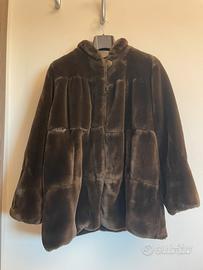 Cappotto in pelliccia marrone