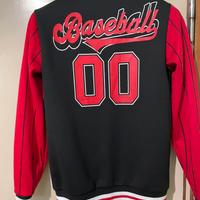 Giacca varsity modello baseball-rosso/nero-come nu