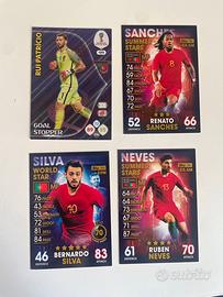 Lotto 4 Carte Match Attax Portogallo