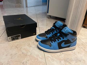 Jordan 1 mid blue university tg40