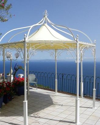 Gazebo in ferro battuto ottagonale