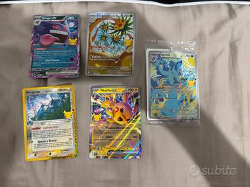 Lotto carte Pokemon 30 anniversario