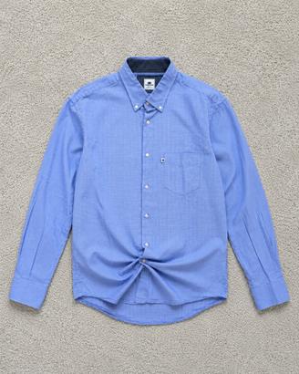 Il Granchio Camicia Uomo Microfantasia Azzurra L