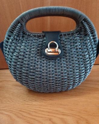 Borsa cestino Sisley vintage