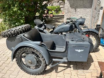 Moto Dnepr k750 targa italiana asi Sidecar