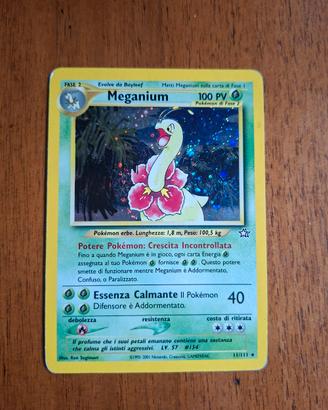Meganium 11/111 Neo Genesis Card Pokemon 
