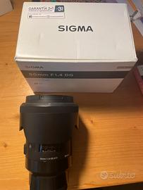 Obiettivo Sigma art 50 mm 1.4