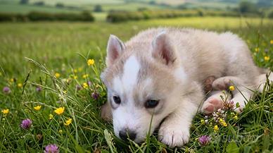Cucciolo di Siberian Husky
