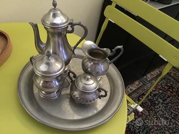 Servizio da caffe in peltro anni 70