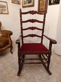 2 Sedie a dondolo Vintage