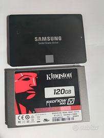 dischi SSD 2.5" 120 + 250 GB