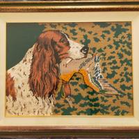 Quadro ricamato a mano
