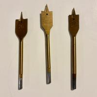Set tre punte piatte per legno