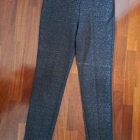 Pantaloni neri brillantinati donna tg. S/M