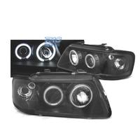 FARI PER AUDI A3 8L 96-00 ANGEL EYES CCFL FONDO NE
