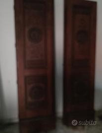 portone in legno massiccio 