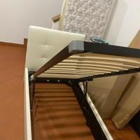 Letto singolo contenitore con materasso