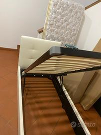 Letto singolo contenitore con materasso