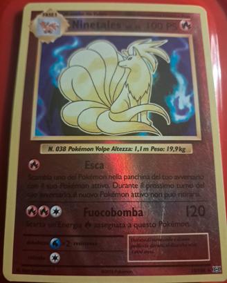 Carta Pokemon Ninetales Fase 1 100 PS