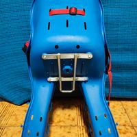 Seggiolino bici blu