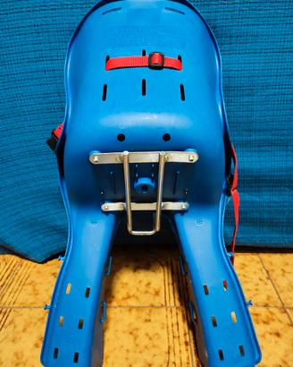 Seggiolino bici blu