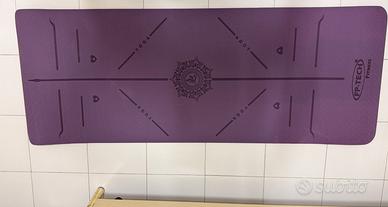 Tappetino Yoga FP-TECH TPE 183x68x0,8cm Viola Rosa
