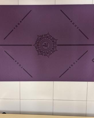 Tappetino Yoga FP-TECH TPE 183x68x0,8cm Viola Rosa