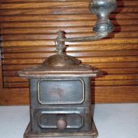 Raro Macinino da caffè antico in metallo primi 900