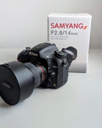 Nikon D600 + sigma 24 mm 1.4 e Samyang 14mm 2.8