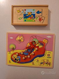 Giochi educativi in legno 