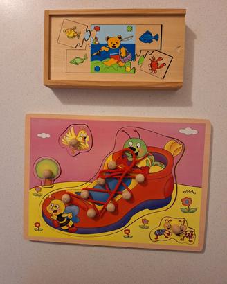 Giochi educativi in legno 