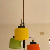 Lampadario Stilnovo 1950 Vintage 3 colori