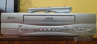 LETTORE VHS VHSC FUNAI CON SUPER FERMO IMMAGINE +T
