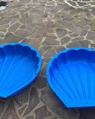 Sabbiera a Conchiglia Blu per Bimbi