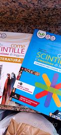 libro italiano letteratura  come scintille 