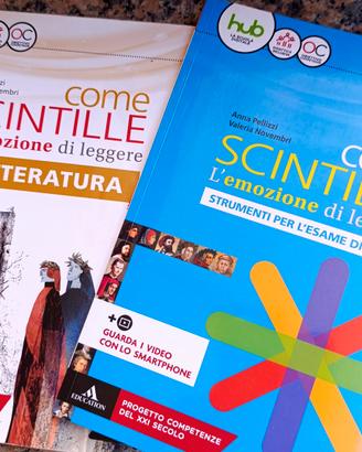 libro italiano letteratura  come scintille 