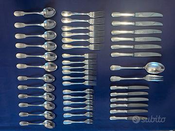 Set 51 posate Christofle Cluny placate argento