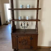 Credenza libreria Tarpac in castagno massello