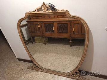 Specchiera in legno in stile settecento