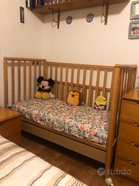 Lettino bambino +tavolino e seggiolina