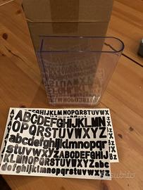 Vaso a forma di libro personalizzabile trasparente