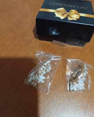 orecchini di perle Cristian lay 