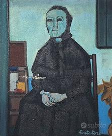 Dipinto a olio di Cantatore Domenico