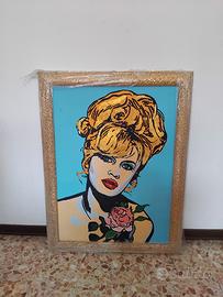 dipinto Brigitte Bardot fatto a mano su tela