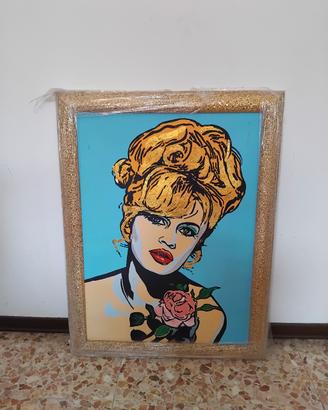dipinto Brigitte Bardot fatto a mano su tela