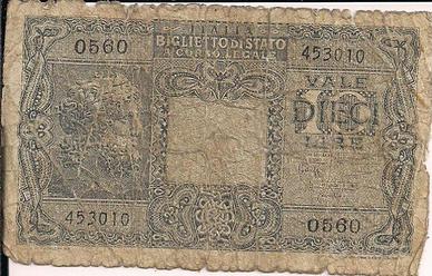 Banconota REGNO D'ITALIA (5)