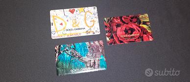 Dolce & Gabbana Set 3 Chiavette da 2 GB
