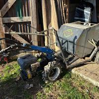 Motocoltivatore e imballatore