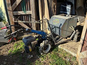 Motocoltivatore e imballatore